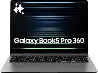 16” Galaxy Book5 Pro 360 Copilot AI Laptop PC Computer, Intel Core 7 Ultra Processor, 3K AMOLED (2880 x 1800) Touchscreen, 120HZ Refresh Rate, Dolby Atmos Quad Speakers, All-Day Battery Life