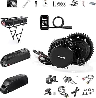 BBS-HD 1000W Mid Drive Kit with Battery(Optional),BBS03 Ebike Conversion Kit with LCD Display,48V/52V 8Fun Electric Bike Conversion Kit for Moutain Road Bike