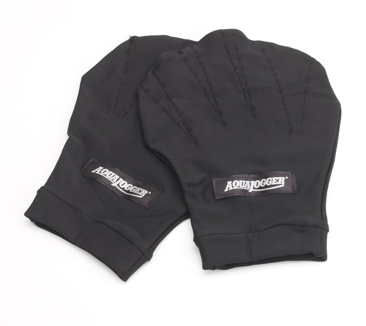 AquaJogger Exercise Gloves, Black, Medium
