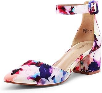 DREAM PAIRSWomens Court Shoes Elastic Ankle Straps ANNEE