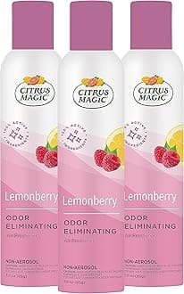 Citrus Magic Odor Eliminating Air Freshener Spray, Lemonberry, 3-Ounce, Pack of 3