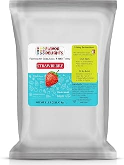 Flavor Delights by Angel Specialty Products: Flavored Powder Bakery Mix > Passion Fruit, Pistachio, Pumpkin Pie, Strawberry (Strawberry, 3 Pound Bag)