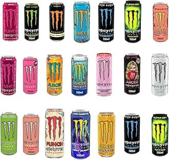 Monster Energy Drink - 12 Flavors, Zero Sugar & Juiced Varieties - 12 x 500ml Bundle by Bhakti Trading Ltd