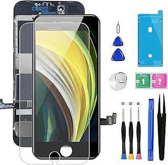Bsz4uov for iPhone 8/SE 2020 [ 2nd Generation ] Screen Replacement Black 4.7 inch, LCD Display Touch Screen Digitizer, Waterproof Frame Adhesive Sticker+Repair Tool Kit