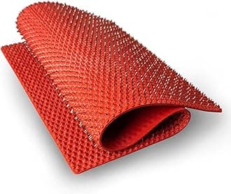 Lyapko Body & Foot Acupressure Mat - Acupuncture Mat for Feet, Back, Neck, Shoulders, & Other Larger Areas, Soft Rubber w/ 2710 Metal Needles, Big Size 10.8 x 19 Inches, Acupressure Massage at Home