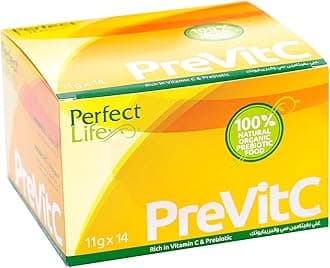 Perfect LifePrevitc Natural Vitamin C With Prebiotic, Box Of 14 Pieces (11g X 14)