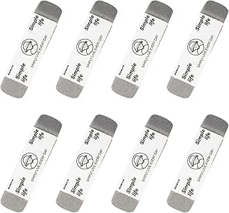 8 - Pack Sand Erasers - Frosted Erasers for Pens, Fountain Pens, and Ink - Special School and Office Supplies for Correction - Colored Pencil and Ink Eraser