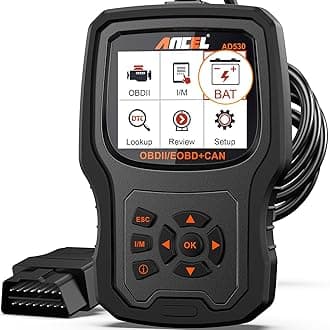 ANCEL AD530 OBD2 Scanner Diagnostic Tool, Universal Check Engine Code Reader with Live Data, Car Diagnostic Tool with Upgraded Battery Tester & All OBD2 Functions for 1996+ Cars, Upgraded AD310