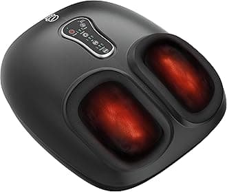 COMFIER Shiatsu Foot Massager Machine,Feet Massager for Plantar Fasciitis,Neuropathy Pain with Heat, Vibration,Rolling Compression,Gifts for Men,Women, Fits Size up to 13IN, Multiple Modes