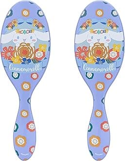 Wet Brush Hello Kitty and Friends Original Detangler Hair Brush, Cinnamaroll, Ultra-Soft IntelliFlex Bristles, Easy Detangling For All Hair Types (Wet Dry & Damaged), Women & Men (Pack of 2)
