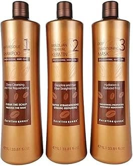 Keratine Queen Brazilian Treatment 3/Set 1L 33.81 Fl OZ