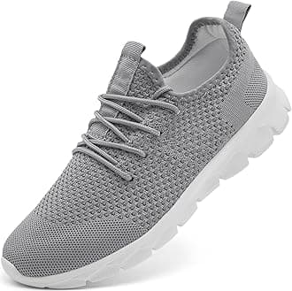 Mens Running Shoes Fashion Sneakers Tennis Walking Lightweight Athletic Gym Workout Shoes,Grey,Mens Size 10
