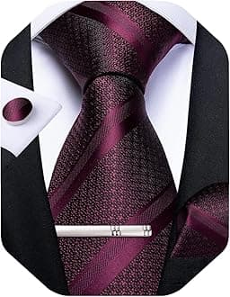 Burgundy Tie Set
