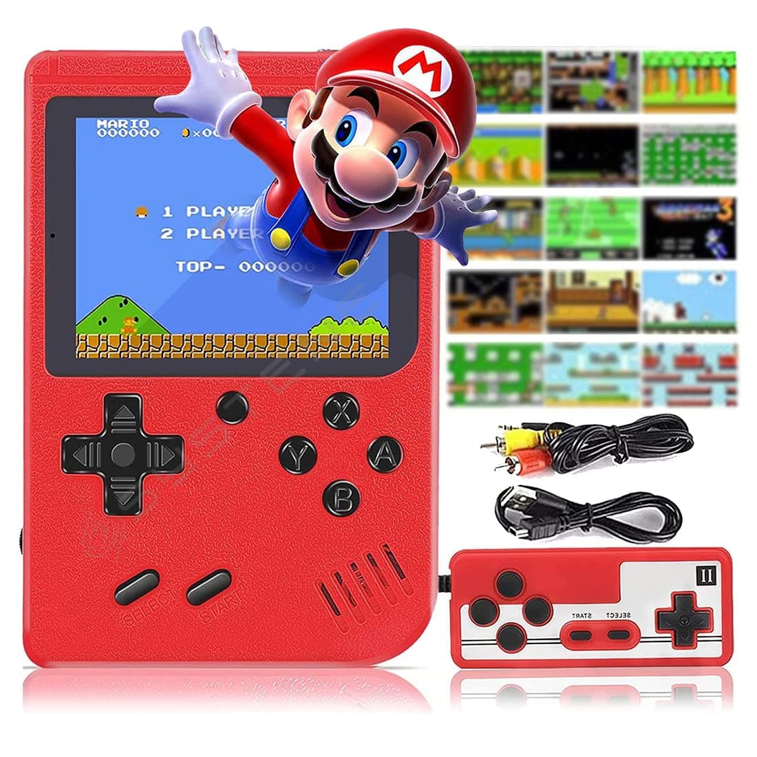 Muvit Two Player Sup 400 in 1 TV Compatible Classical Handheld SUP Video Game for Kids with Many Fun and Exciting Games (Color as per Stock)