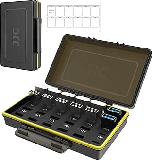 20 USB A + 4 USB C Slots 1" Mini USB Device Anti-Lost Storage Holder Case for PC Laptop Small USB Flash Drive Thumb Drive Dongle Adapter USB A C Converter Nano USB WiFi Adapters