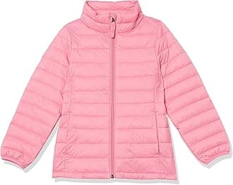 Amazon EssentialsGirls and Toddlers' Lightweight Water-Resistant Packable Mock Puffer Jacket