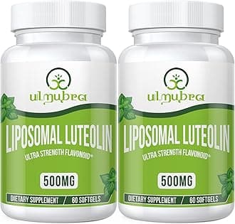 Liposomal Luteolin 500MG, Maximum Absorption, Potent Flavonoid, 120 Softgels, Luteolin Supplement, Non-GMO, Gluten Free