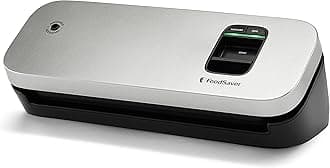 FoodSaver 31161366 Space Saving Food Vacuum Sealer, 5.7 x 12.2 x 4.3 inches, Silver