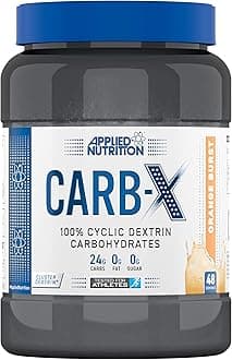 Applied Nutrition Carb X Highly Branched Cyclic Dextrin Carbohydrates, Intra & Post Workout Carbs Powder, Fuel Training & Recovery, Vegan, Gluten Free, Sugar Free, 1.2kg 48 Servings (Orange Burst)
