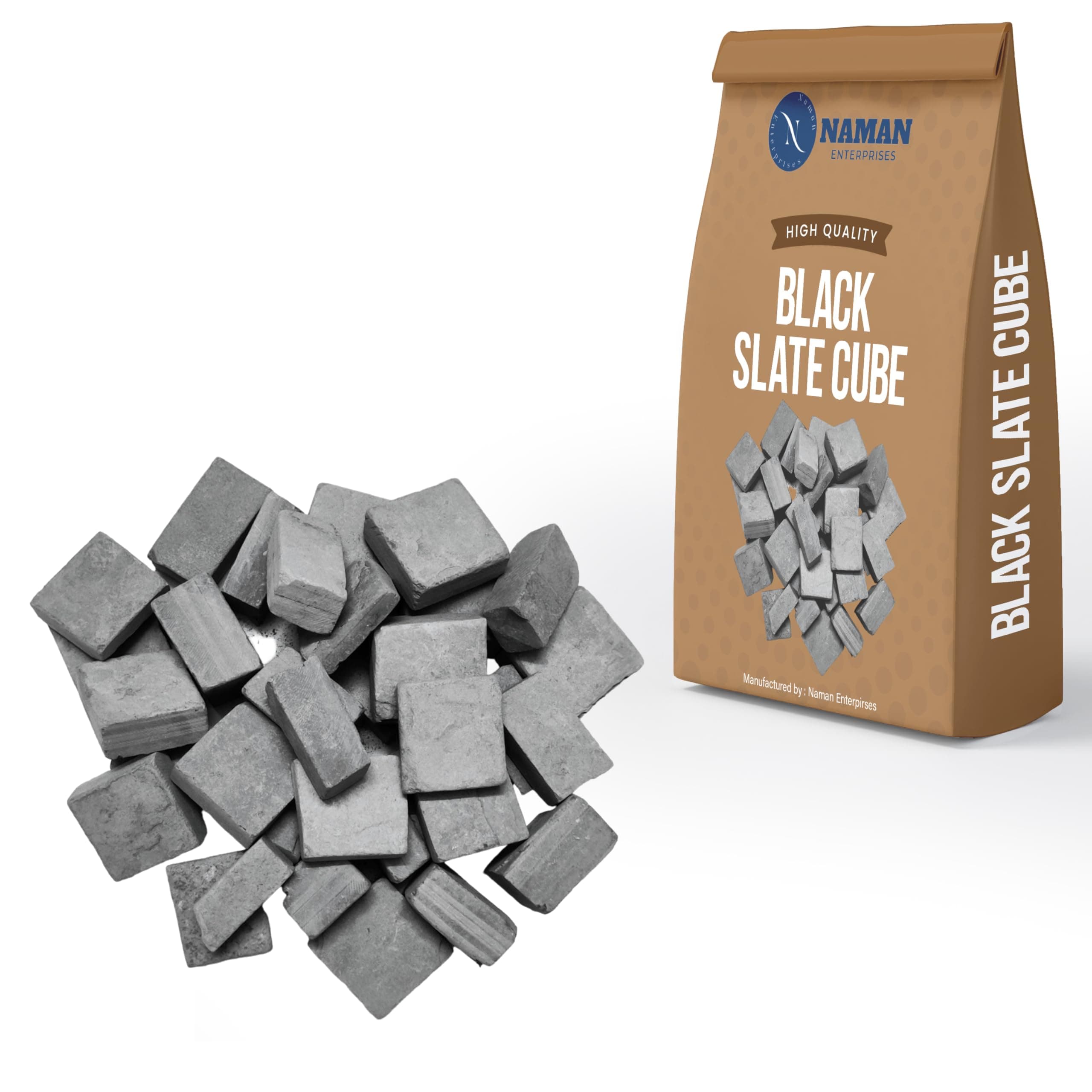 Black slate cube 1KG box slate pencil cube pack