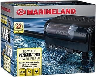 MarineLand Penguin 200, Power Filter, 30 to 50-Gallon, 200 GPH, Size C