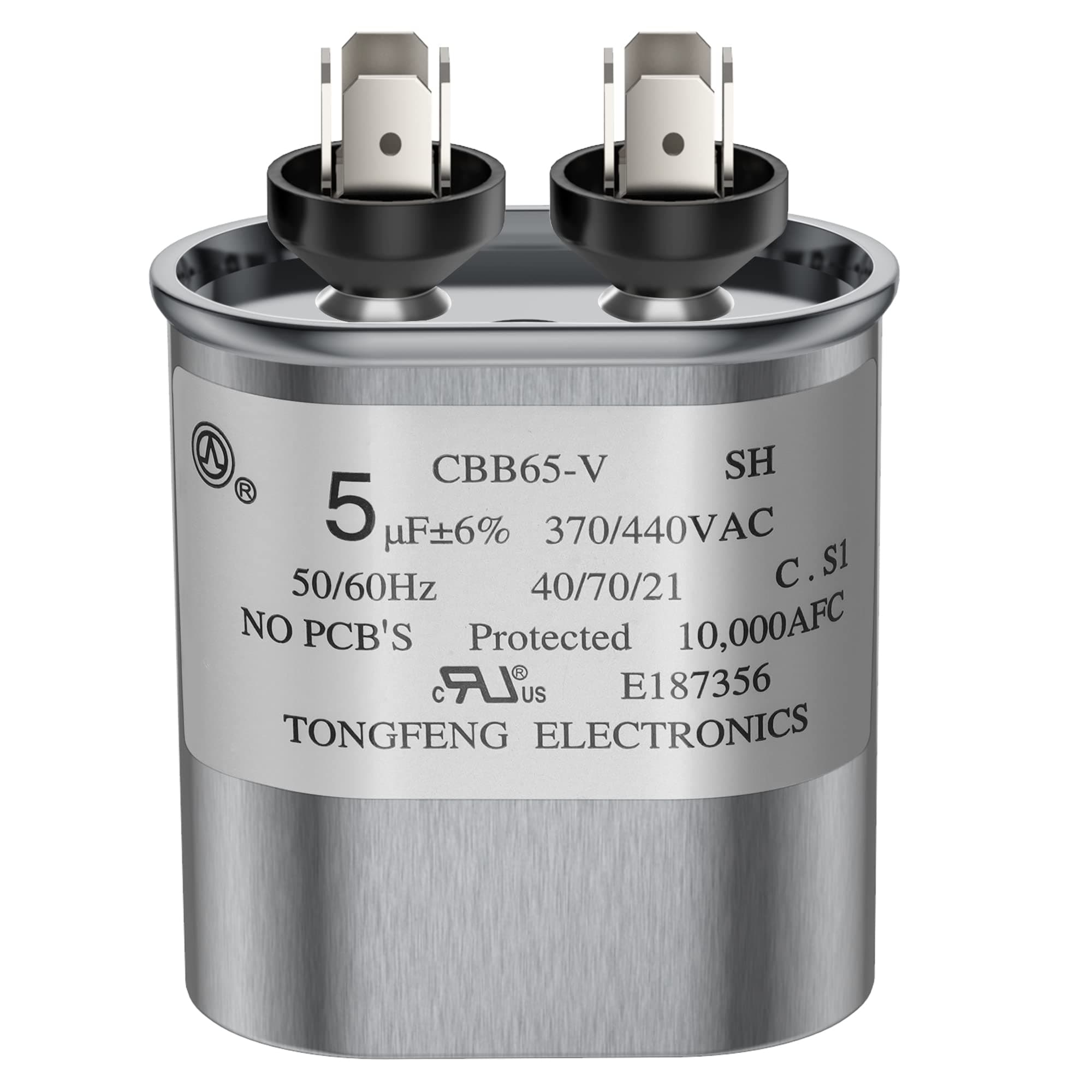 5MFD Oval Motor Run Capacitor