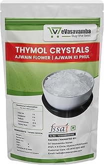 Premium Thymol & Menthol Crystals | 100% Pure & Natural | Ajwain Flower (Thymus Vulgaris) & Mint (Pudina Ka Phool) | Vamu Puvvu | Joni Guti Yamani Ajamo | A++ Grade (Thymol Crystals - 1 Kg)