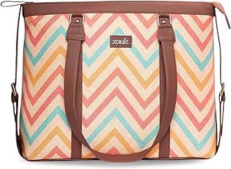ZOUK Office Bag | Stylish Bags for Office Use | Laptop Bag 15.6 inch | Stylish Tote for Office Use | Purse for Women | Vegan Leather Handbag | Daily & Travel Use |