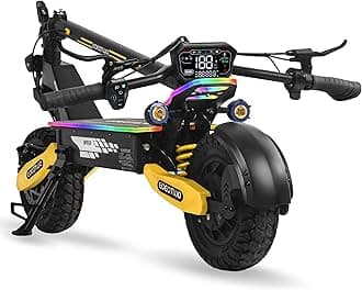 Electric Scooter for Adults, 1200W/2400W, Max.Speed 31MPH/40MPH Fast Electric Scooter, 25/45Miles Long Range Commuting E-Scooter with 11" Off Road Tires, Full Suspension