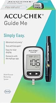 Guide Me Glucose Monitor Kit for Diabetic Blood Sugar Testing: Guide Me Meter, Softclix Lancing Device, and 10 Softclix Lancets