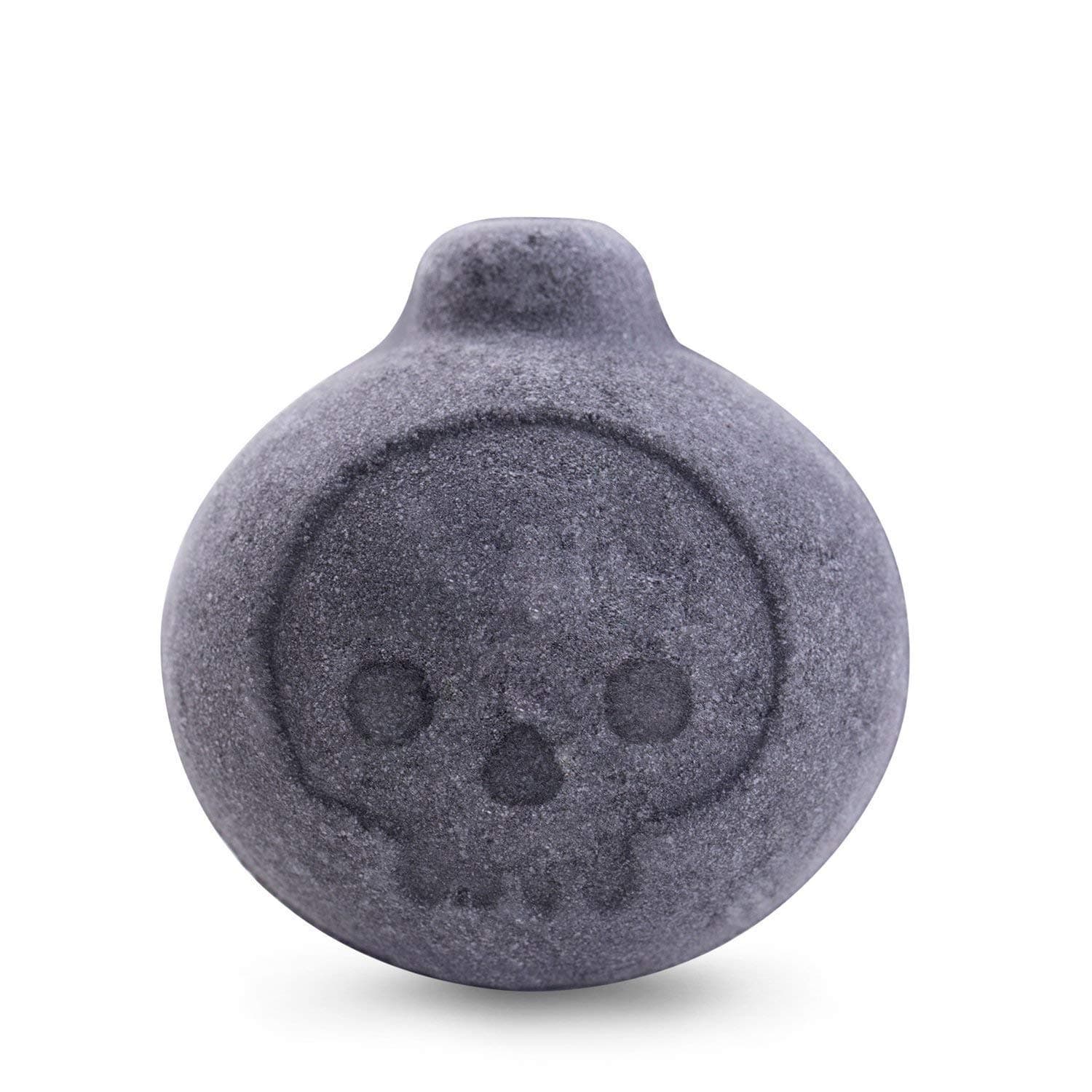 Black Bath Bombs Activated Charcoal Gift Set - Cute Bomb Shaped Skull Face - Perfect for Bubble & SPA Bath, 12 x 1.6 oz by Dyfina (Bomb)