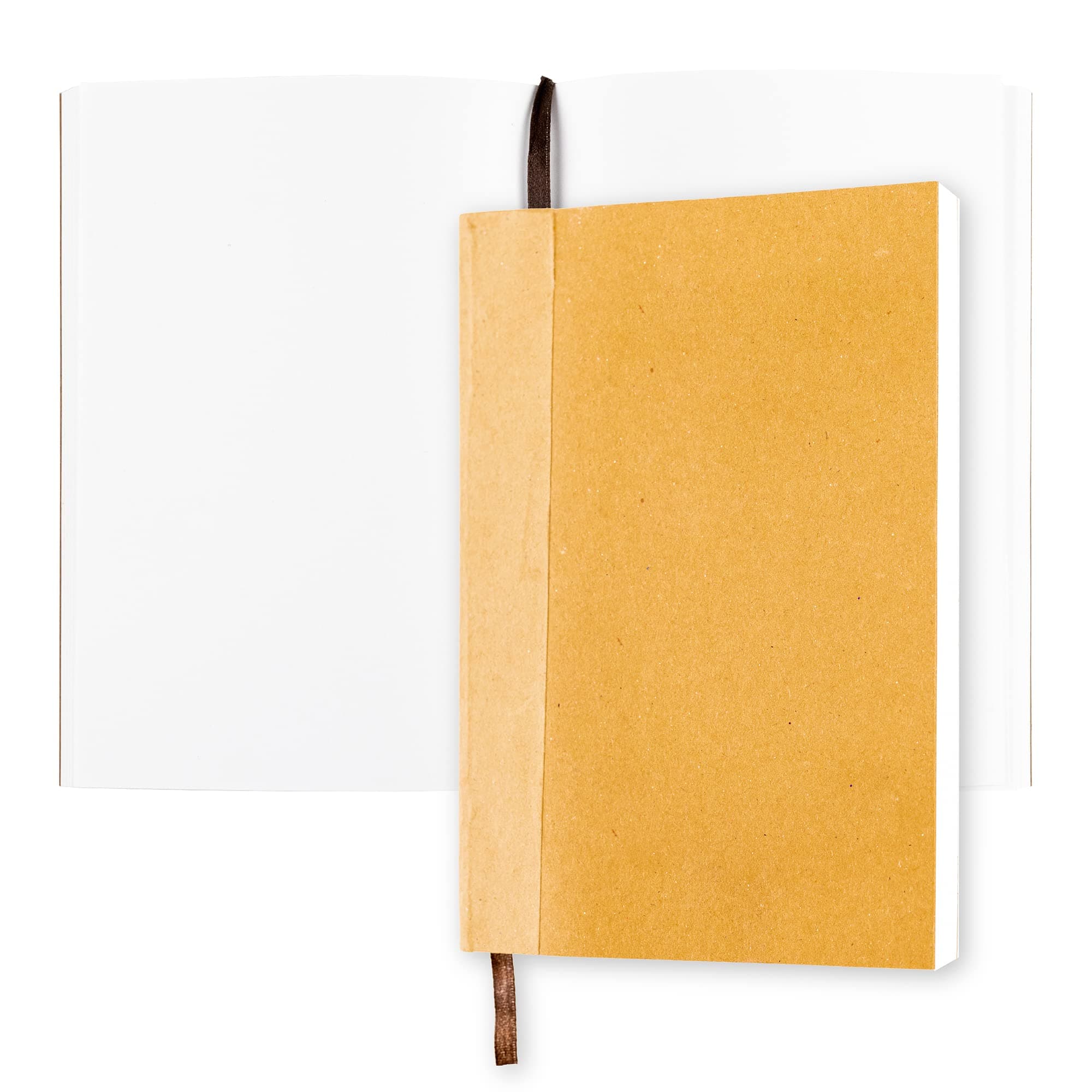moonster Blank Journal Notebook Paper - A5 Journal Refill - for Refillable Leather Journal - Premium Milled Inserts Blank Sketch Book, Unlined Notepad 8.25 x 5.8 Inch, with 320 Pages 70gsm & Bookmark