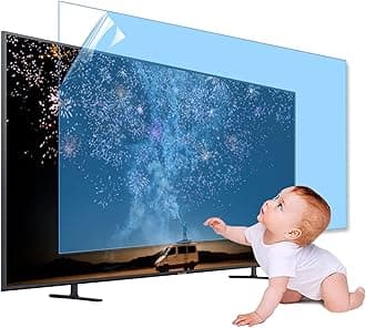 XRRX 43-65 Inch TV Screen Protector, Frosted Matte Anti Glare Outdoor/Indoor Anti Blue LightDustproof Filter Film, Relieve Eye Strain and Sleep Better, for LCD、LED、4K OLED / 46in 1017x570mm