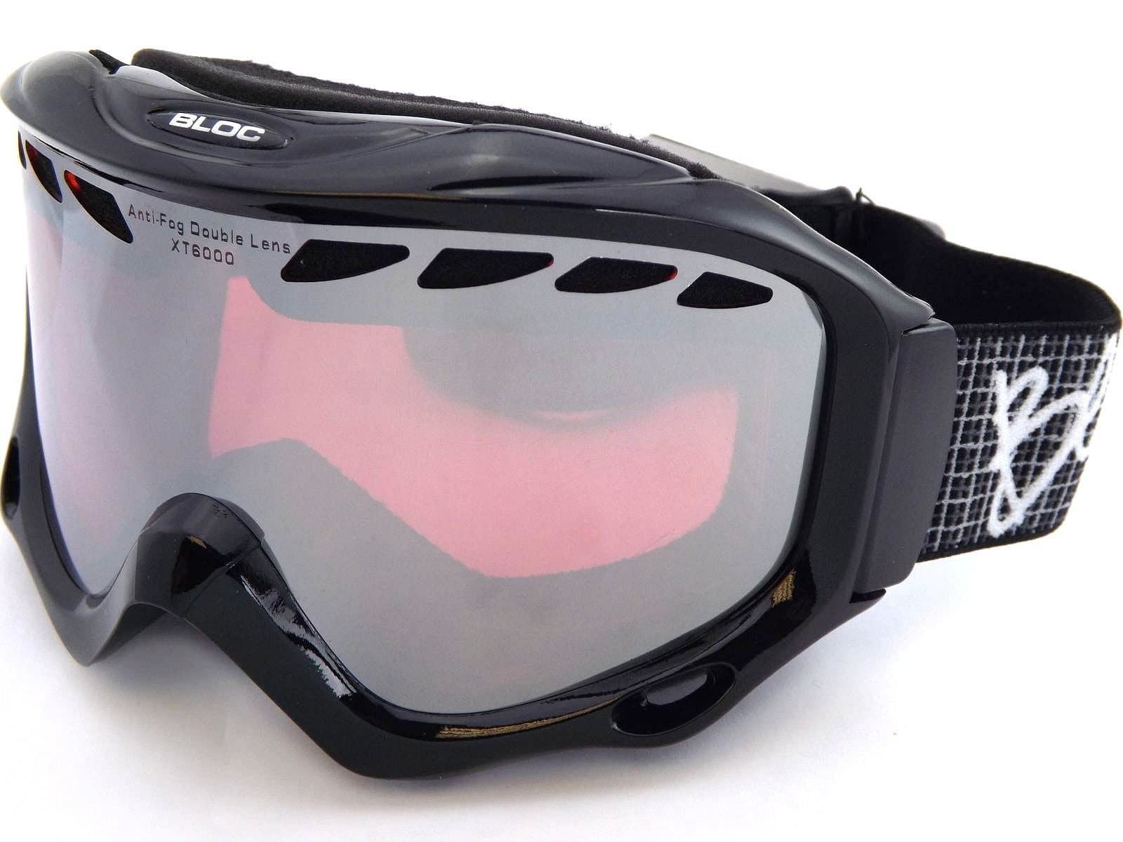 Bloc Goggles PT30 Black Phantom 2 Visor Goggles Lens Mirrored