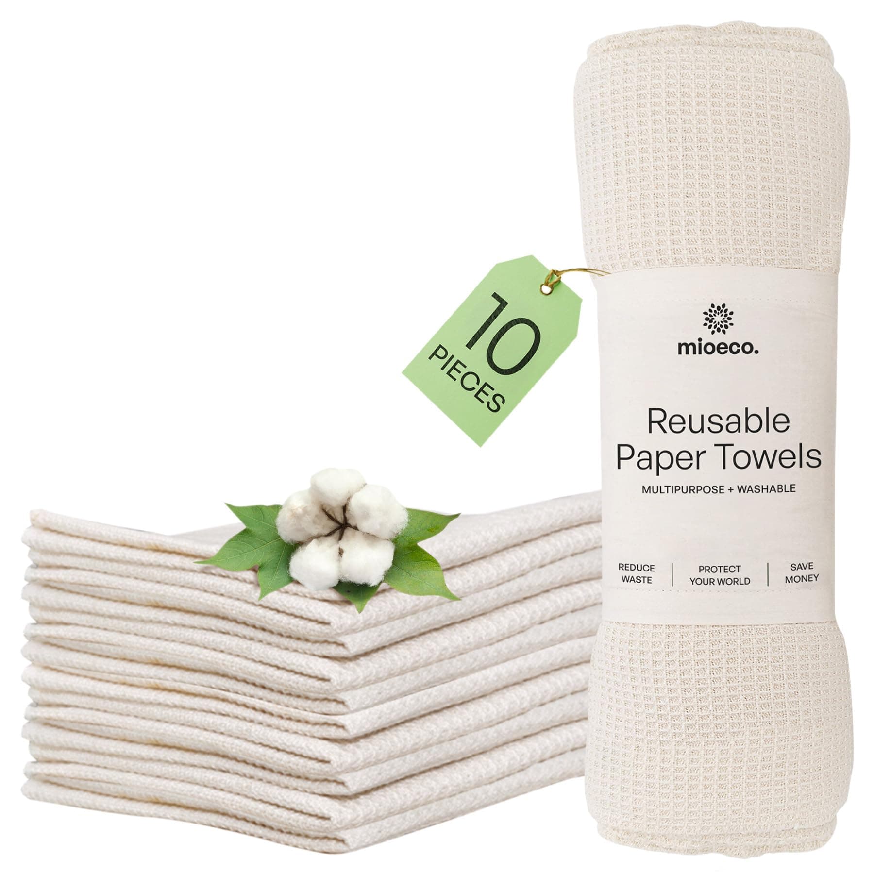 10-Pack Reusable Paper Towels
