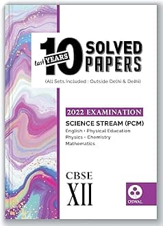 10 Last Years Solved Papers - Science (PCM): CBSE Class 12 for 2022 Examination Paperback – Big Book, 1 June 2021
