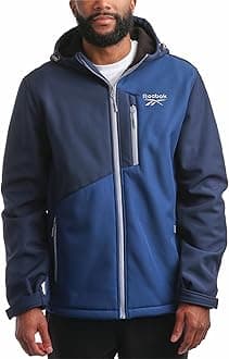 Reebok Men's Jacket - Weather Resistant Fleece Lined Softshell Jacket Coat - Lightweight Casual Coat for Men (M-XXL)