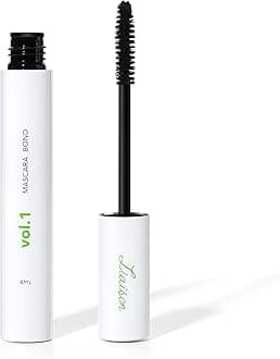 Mascara Bond (4ml) Volumizing & Lengthening Mascara with Peptide Growth Complex for Long Lashes - No Clump, No Glue with Lash Growth Serum - Enhance Volume, Definition, and Strength for Fuller Lashes
