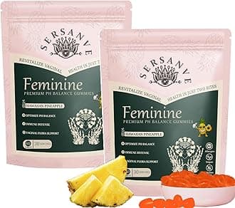 Premium Feminine Balance Gummies for Women,Hawalian Pineapple Gummy for Women's Health & Wellness -lmmune Suppot - Vegan,Gluten-Free & Halal,60 Gummies, 60 Count (2)