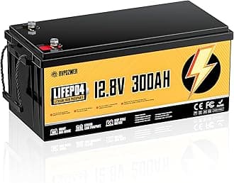 12V 300Ah LiFePO4 Battery, Built-in 200A BMS, 15000 Deep Cycles, 3840Wh, Low Temp Protection Lithium Iron Phosphate Battery for Home Energy, RV, Trolling Motor, Marine, Solar, Off-Grid