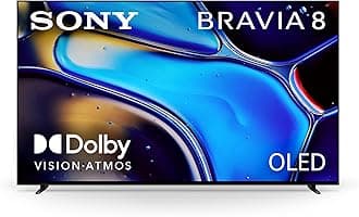 Sony 65 Inch OLED 4K Ultra HD TV BRAVIA 8 Smart Google TV with Dolby Vision HDR and Exclusive Features for PlayStation 5 (K-65XR80)