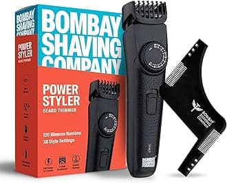 Bombay Shaving Company Trimmer Men | Trimer of Man, Hair Trimmer for Men, Machine, Cordless Beard, 20 length Settings, Flash USB Cable fast Charging, Skin Friendly blades with Beard Shaper