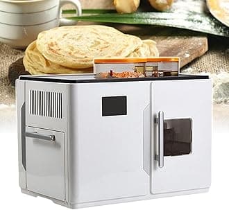 1800 W Full Automatic Roti Robot Flatbread Tortilla Making Machine, Electric Chapati Maker, Entire Process From Doughball To Puffy Roti, One-Click Production