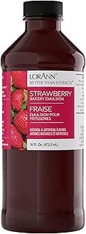 LorAnn Oils Strawberry Bakery Emulsion, 16 ounce bottle