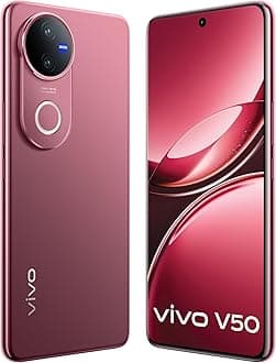 Vivo V50 5G (Rose Red, 8GB RAM, 128GB Storage)