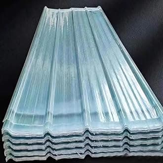 Clear Roof Sheet,2/3/5/7/8/11/12/14/16 Pcs Roof Panels,Replacement Shed Panel,1.2mm Fiberglass Daylighting Panels,Roofing Sheet,Roofing Tiles,for Replacing Garages (0.9x0.8m/35x31in,11 pcs)