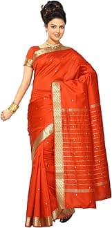 Womens Indian Ethnic Traditional Banarasi Art Silk Saree Sari Wrap Fabric Dress Drape