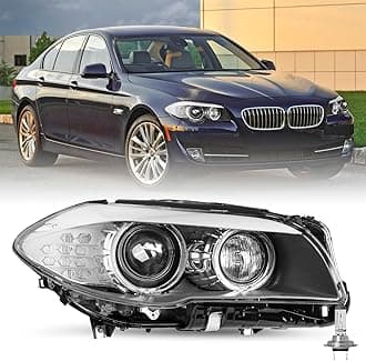 HID/Xenon w/AFS Type Fit for 2011-2013 BMW 5 Series F10 F18 528i 535i 550i M5 Headlight Assembly Replacement OE Style Projector Factory Headlamp Right Passenger Side