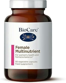 Female Multinutrient - Multivitamin with Magnesium, Iron, Zinc, B6 & D3 for Energy, Hormone, Skin, Hair, and Immune Support - 90 Capsules