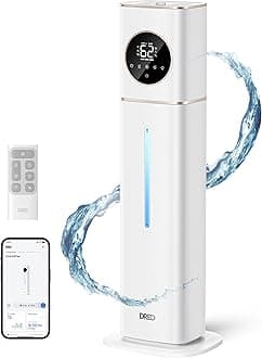 HM735S 11L Smart Humidifier Large Room 700 ft², 100H Cool Mist Air Humidifiers for Bedroom, Top-Fill, Clean Tank Technology, 26dB, Auto Mode, Aroma Box, RGB, Remote & APP Control, Baby, White